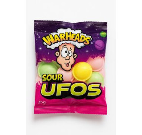 Warheads Ufos 35g – Saure Bonbons im Beutel
