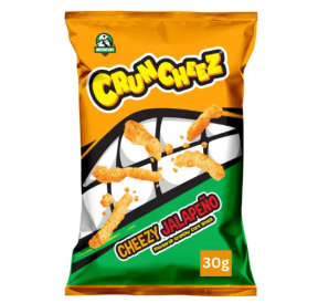 Cruncheez Cheezy Jalapeno 30g – Würziger Käsesnack