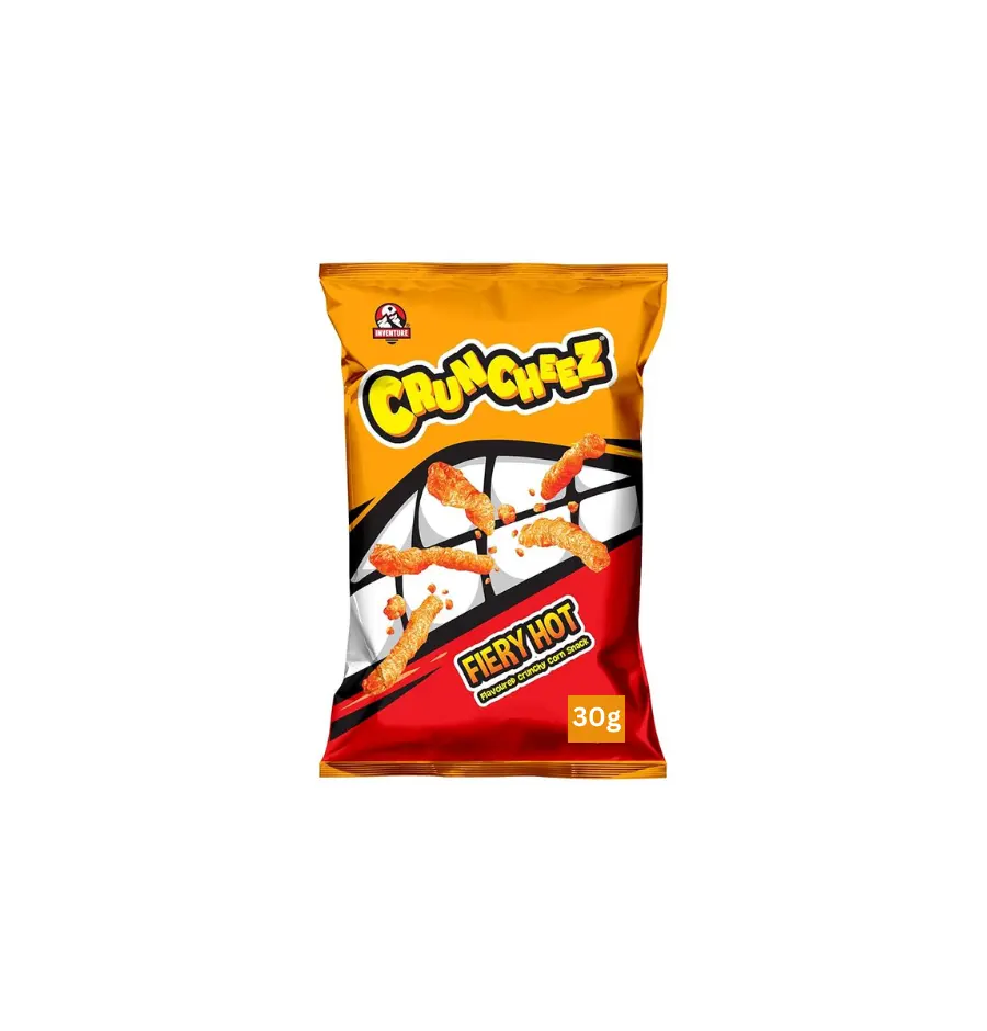Cruncheez Fiery Hot 30g – Scharfer Snack für unterwegs