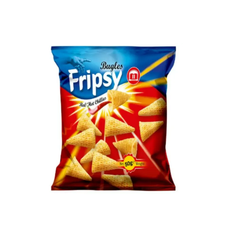 Fripsy Bugles Red Hot Chillies 50g – Scharfer Knusper-Snack