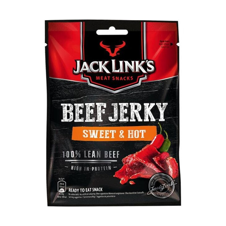 Jack Link's Beef Jerky Sweet & Hot 25g Beutel Jack Link's Beef Jerky Sweet & Hot 25g Beutel