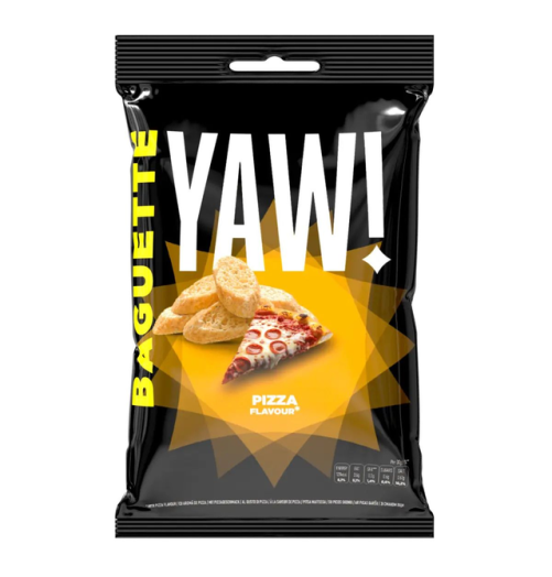 YAW ! Baguette Snack Pizza 50g – Knuspriger Pizza-Snack