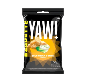YAW ! Baguette Snack Sourcream & Onion 50g – Knusprig genießen