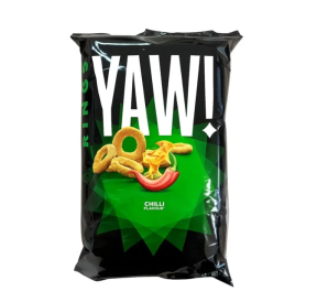 YAW ! Snack Rings Chilli 60g – Knusprig & würzig-scharf