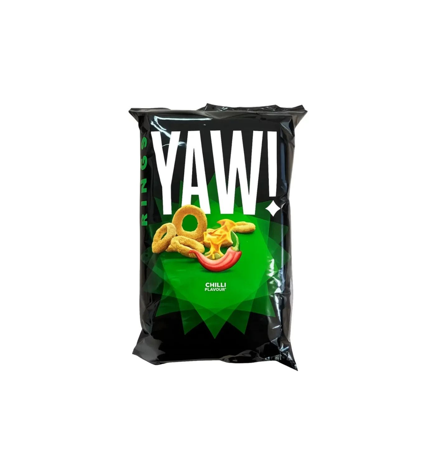 YAW ! Snack Rings Chilli 60g – Knusprig & würzig-scharf