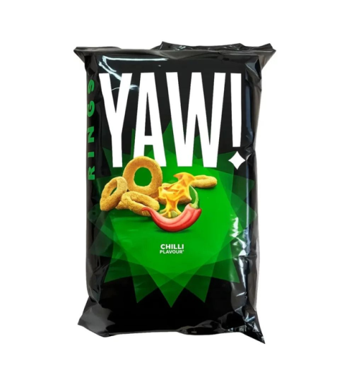 YAW ! Snack Rings Chilli 60g – Knusprig & würzig-scharf