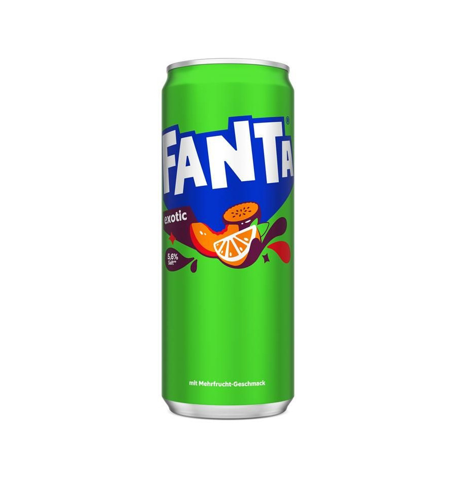 Fanta Exotic 330ml – Tropisch-fruchtige Erfrischung
