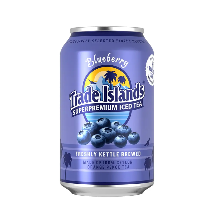 Trade Islands - Blueberry - Super Premium Iced Tea - 330ml (Einweg) Trade Islands - Blueberry - Super Premium Iced Tea - 330ml (Einweg)