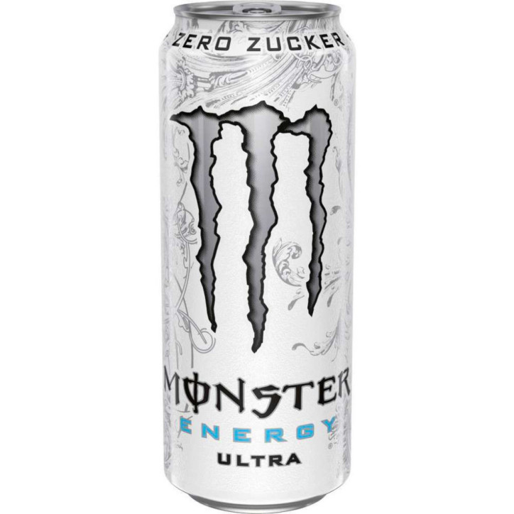 Monster Energy - Energy Drink - Ultra White - Zero Sugar 500ml (Einweg) Monster Energy - Energy Drink - Ultra White - Zero Sugar 500ml (Einweg)