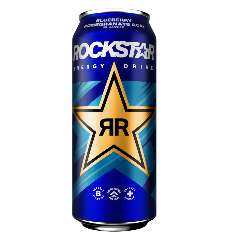 Rockstar Energy Blueberry Pomegranate Acai 500ml – Fruchtiger Energy Drink