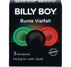 Billy Boy Bunte Vielfalt 3er Pack – Kondome für mehr Abwechslung