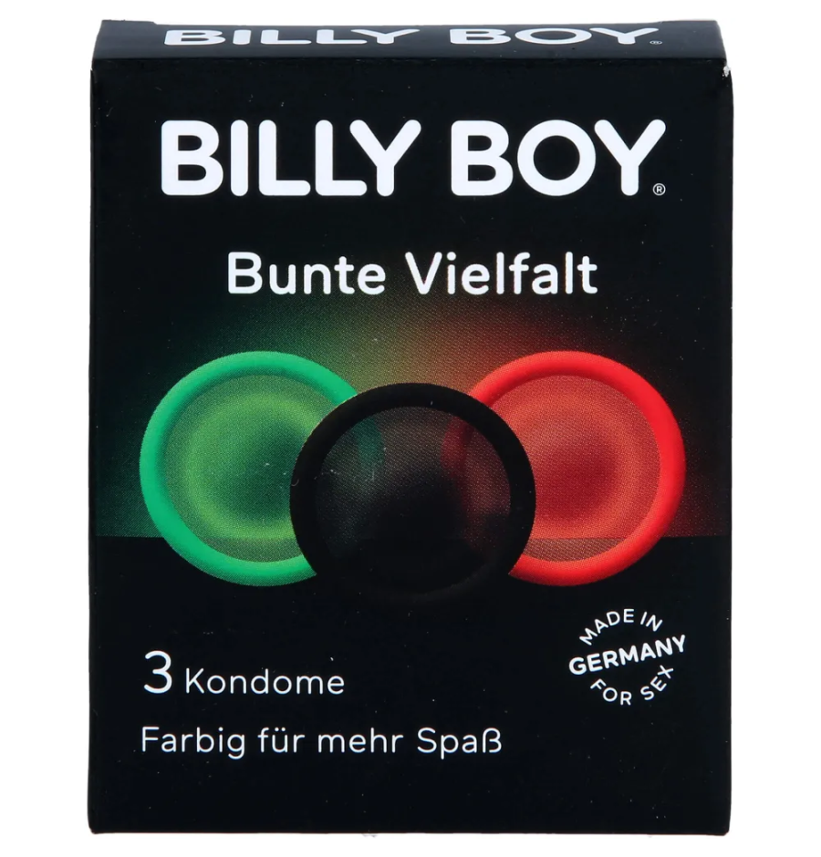 Billy Boy Bunte Vielfalt 3er Pack – Kondome für mehr Abwechslung