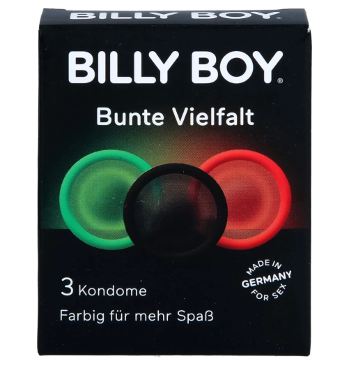 Billy Boy Bunte Vielfalt 3er Pack – Kondome für mehr Abwechslung