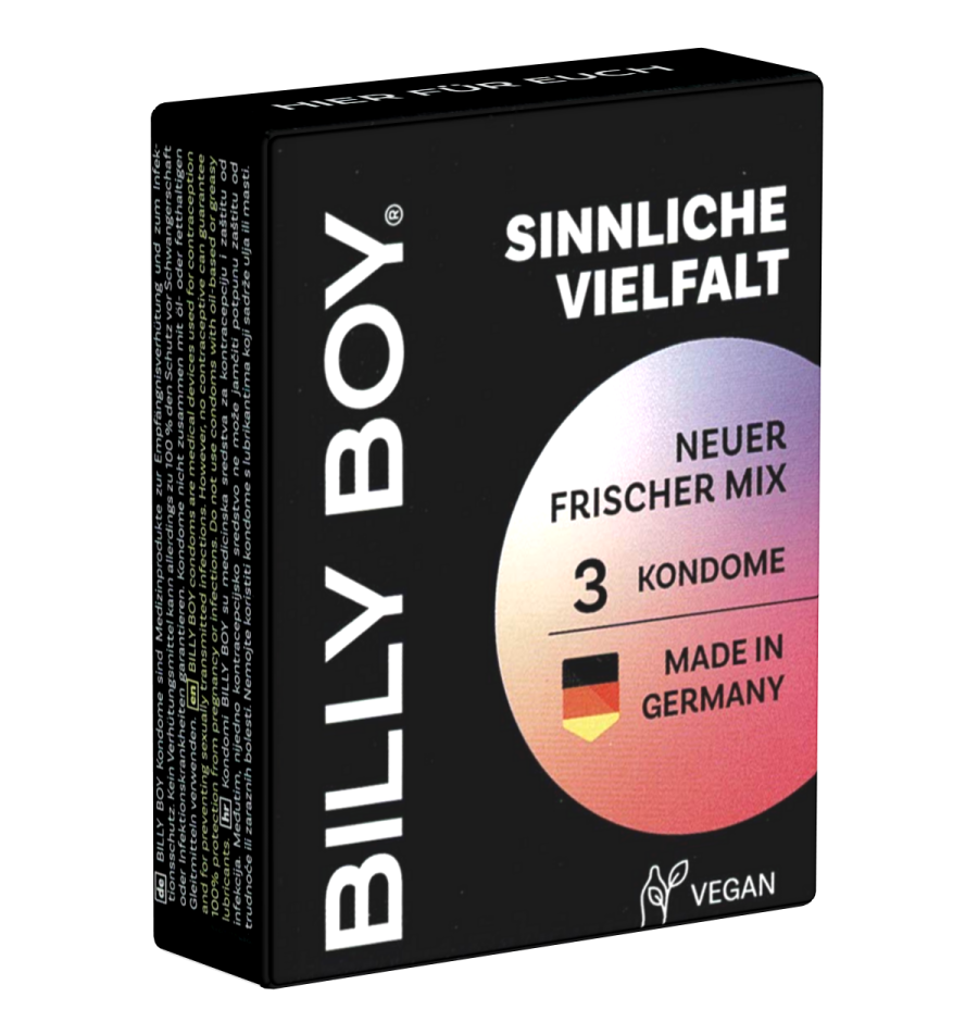 Billy Boy Sinnliche Vielfalt 3er Pack – Kondome für Abwechslung