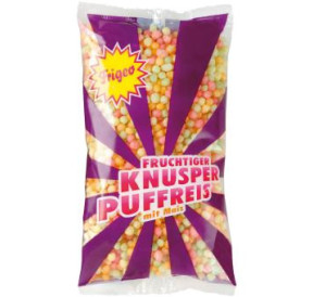 Frigeo Knusper Puffreis – Knuspriger Snack, 80g