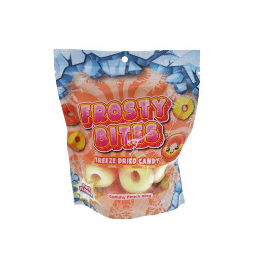 Frosty Bites Freeze-Dried Gummy Peach Ring – 50g