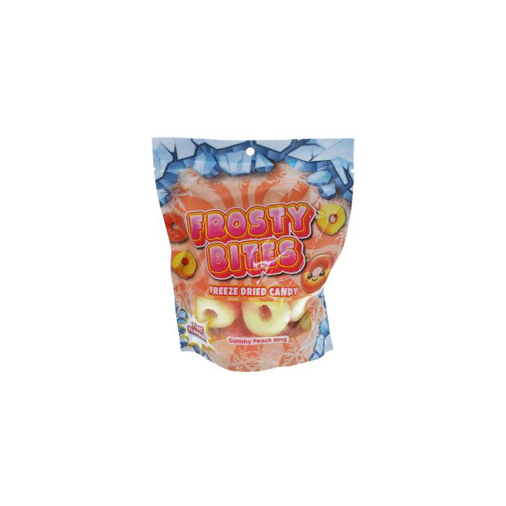 Frosty Bites Freeze - Dried Candy - Gummy Peach Ring 50g Frosty Bites Freeze - Dried Candy - Gummy Peach Ring 50g
