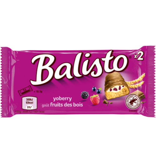 Balisto Yoberry Vollkornkeks-Riegel – Waldbeer & Joghurt 37g