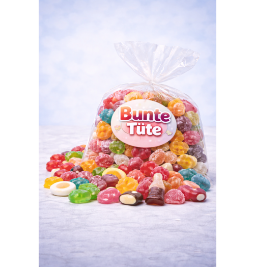 Bunte Tüte 1000g – Fruchtgummi Mix Party Pack