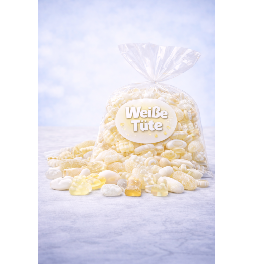 Weiße Tüte 100g – Fruchtgummi Mix Single Pack