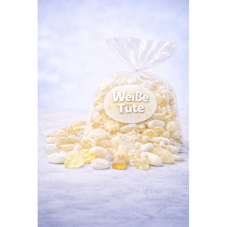 Weiße Tüte - 100g Fruchtgummi mix - Single Pack Weiße Tüte - 100g Fruchtgummi mix - Single Pack