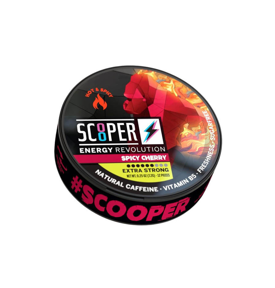 Scooper Energy Pouches Spicy Cherry – 80mg Koffein
