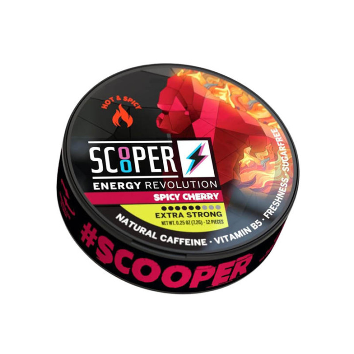 Scooper energy pouches- Spicy Cherry 80mg Scooper energy pouches- Spicy Cherry 80mg