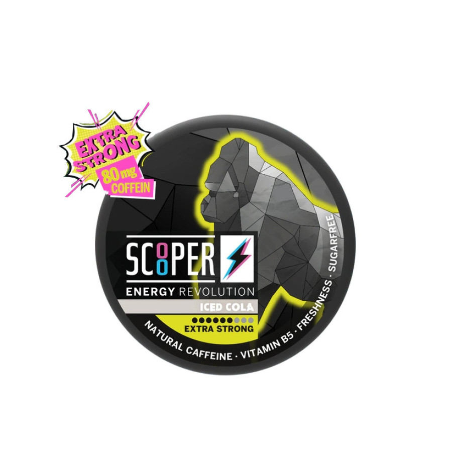 Scooper Energy Pouches Iced Cola – 80mg Koffein