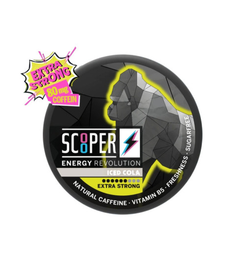 Scooper Energy Pouches Iced Cola – 80mg Koffein