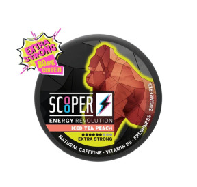 Scooper Energy Pouches Iced Tea Peach – 80mg Koffein