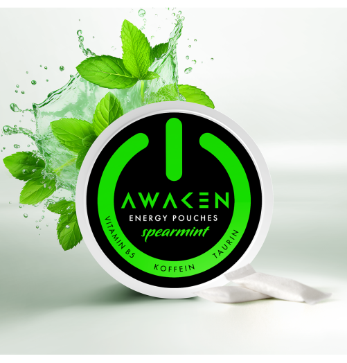 Awaken Energy Pouches Spearmint – 50mg Koffein