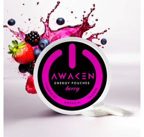 Awaken Energy Pouches Berry – 50mg Koffein