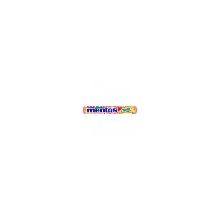 Mentos fruit, Frucht, Kau-Bonbon, Dragee, 38g Rolle Mentos fruit, Frucht, Kau-Bonbon, Dragee, 38g Rolle
