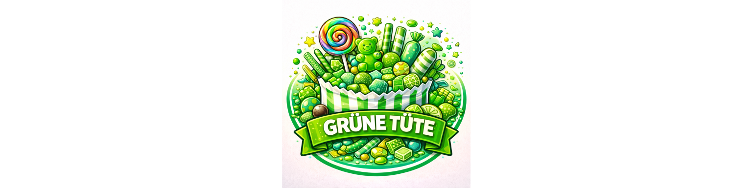 Grüne Tüte – Süßigkeiten-Mix in Grün online kaufen