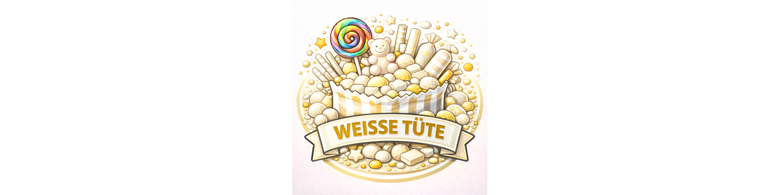 Weiße Tüte: Eleganter Süßigkeiten-Mix in Weiß entdecken!