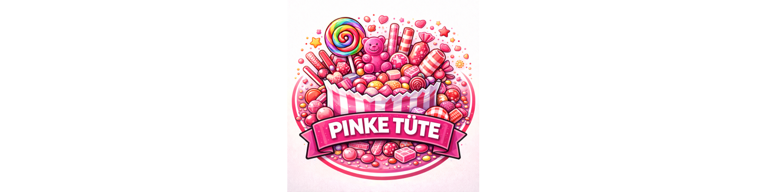 Pinke Tüte: Fröhlicher Süßigkeiten-Mix in Pink